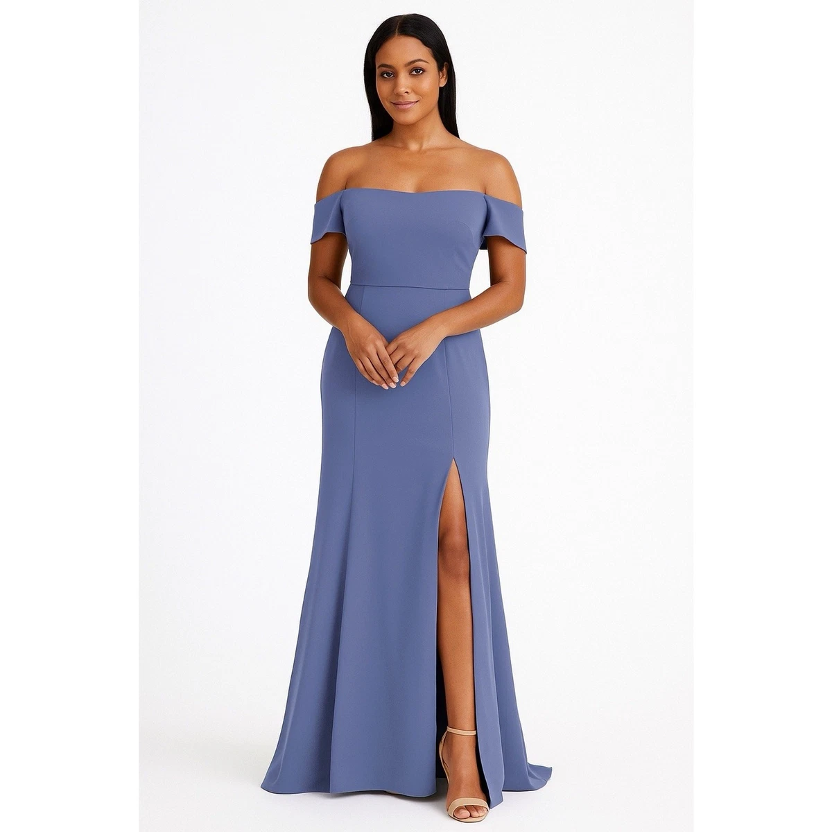 amsale blue sash dress Blue Sash