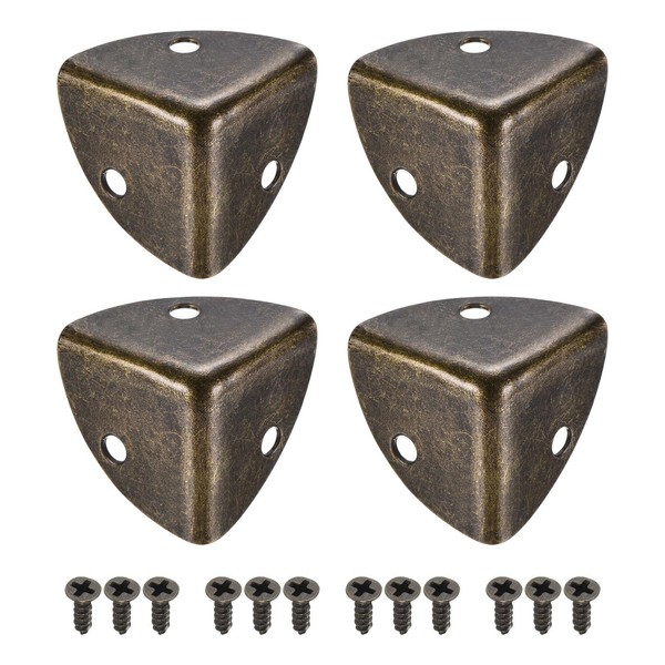 20 StüCk Metallbox Eckenschutz Kantenschutz 26X26X26Mm Bronze Ton-image