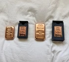 Germania Mint 5 oz & 10 oz .9999 Fine Copper Bars w/ Box –High Relief– Lot of 2