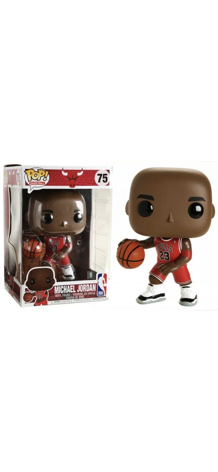 Funko Pop Basketball : NBA Bulls Michael Jordan #75 10 Vinyl Figure