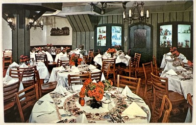 Michigan MI Frankenmuth Bavarian Inn Heidelberg Room Vintage Postcard 1974