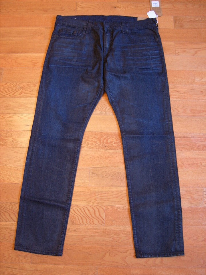 AUTHENTIC TRUE RELIGION BRAND JEANS MEN GENO RELAXED SLIM SUPER T JEANS