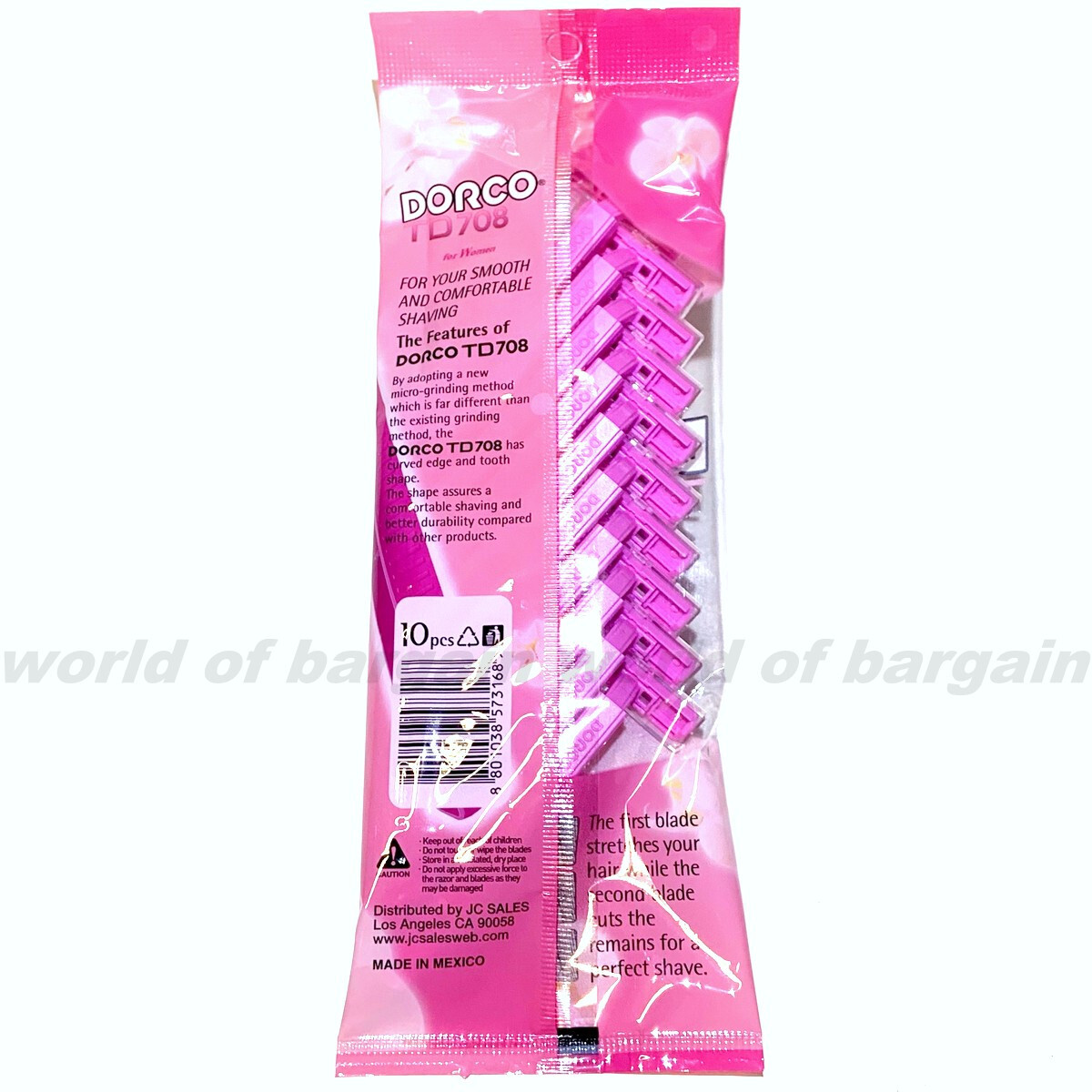 10 DORCO Twin Blade Disposable Razors Legs Armpits Body Hair Sharp Blade Womens