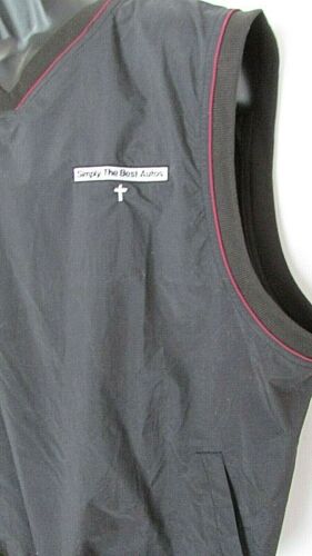New Men's XL Polo Nylon Windbreaker Vest Black Sleeveless By Outer Banks - Picture 2 of 9