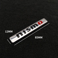 1 X Silver 84mm Nismo Badge Sticker Emblem Skyline 350Z 370Z GTR R35 R34 Juke