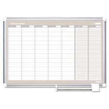 MASTERVISION Magnetic Dry Erase Weekly Planner Board, 36x24 NIB