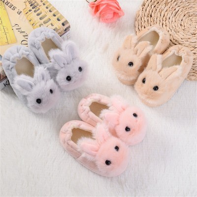Kaninchen Hausschuhe Mädchen Junge Plüsch Warm Pantoffel Kleinkind Tier Slippers