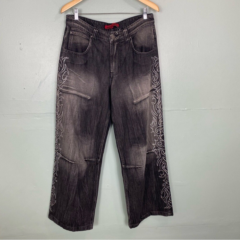 Jaded London Crystalline Colossus Jeans Embellished Crystals
