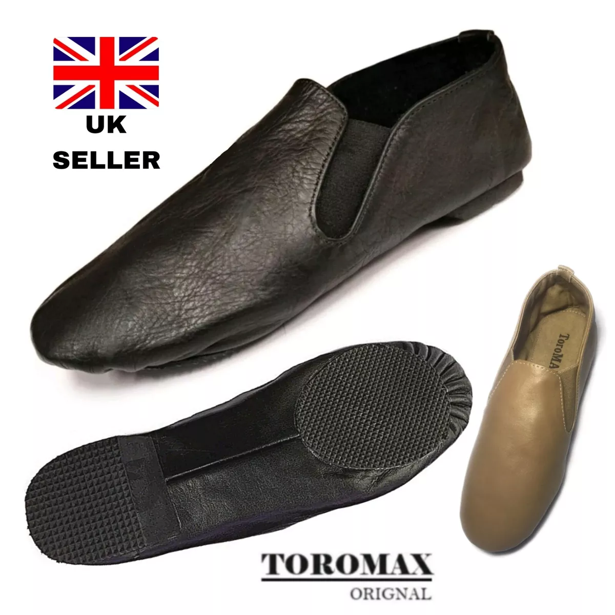 Split-Sole Slip-On Beginner Jazz Shoe