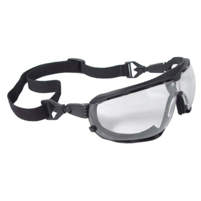 Radians Dagger Safety Glasses/Goggles Foam-Lined with Clear Lens ANSI Z87.1