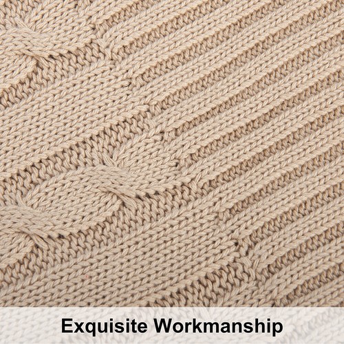 NTBAY 100% Cotton Blanket Weighted Warm Good Craftsmanship 14 Colors Throw Twin - Picture 74 of 108