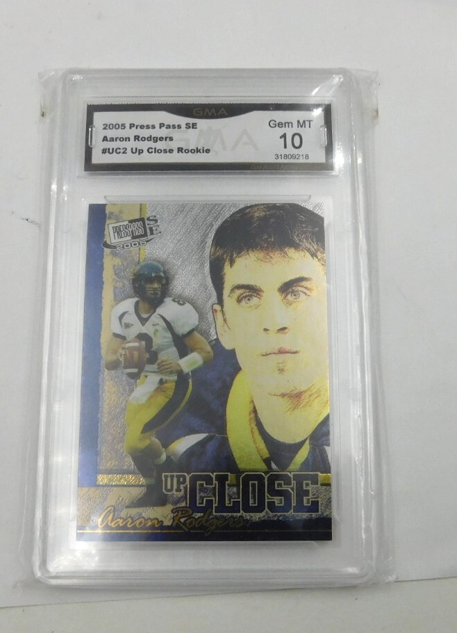 2005 Press Pass SE - #UC2 Up Close Aaron Rodgers (RC) PSA 10- GEM!!!