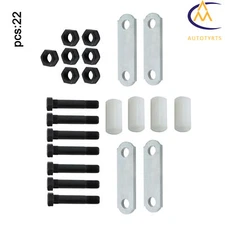 Trailer Tandem Axle Shackle Kit 3-1/8" For 3500-7200lbs Double Eye Leaf Springs