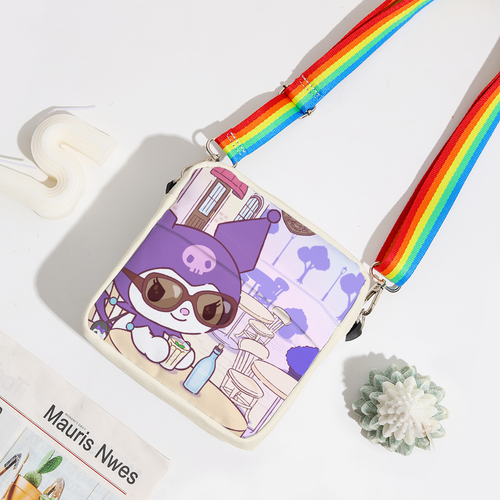 Kuromi Anime Shoulder Bag Messenger Tote Customized Storage Mini Child - Picture 39 of 42