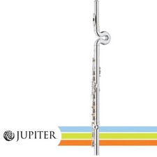 Jupiter JFL700WRE Key of C Silver Plated Wave Headjoint C Flute With Soft Case
