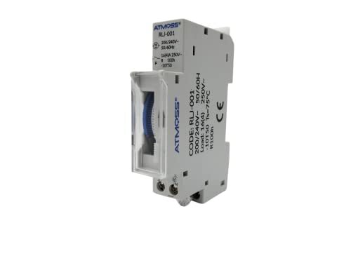 RASMACOR Interruttore Orario 100 Ore Riserva | Timer DIN 16A Professionale