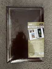 Sewn Leather Bonded Pioneer Photo Album 200 4x6 Plus 4x12 Panoramic Prints Navy