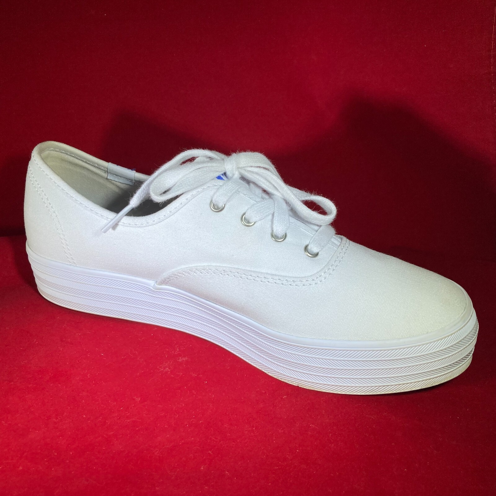 Keds White Platform Women Tennis Shoes Size 8 Gem