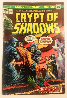 CRYPT OF SHADOWS NO. 11 FINE+ CONDITION. MARVEL COMICS. 1974. BRONZE AGE.
