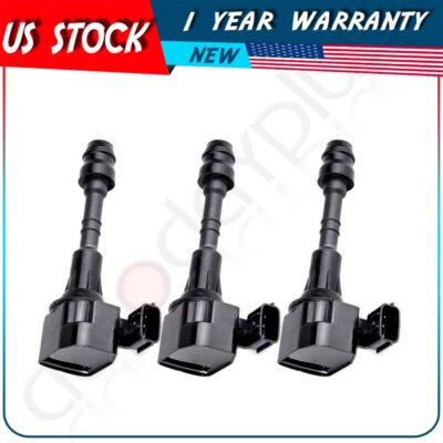 3 Ignition Coil Pack For 3.5L V6 INFINITI I35 QX4 Nissan Altima