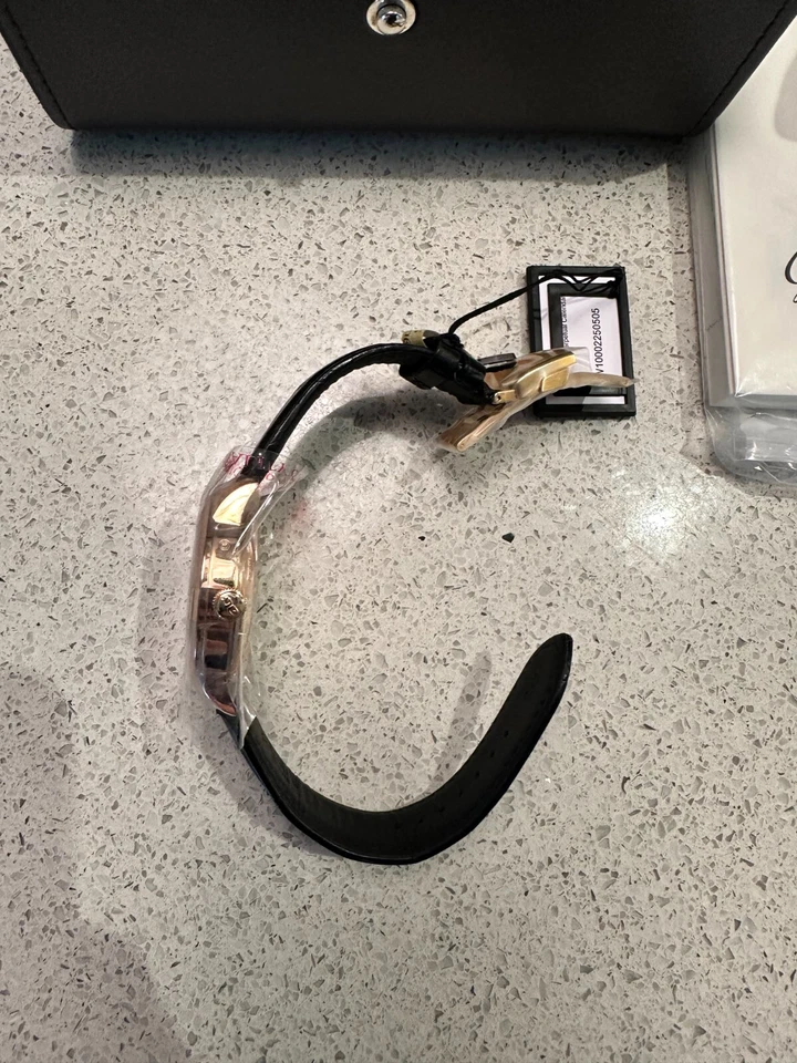 Nuevo GLASHUTTE Senator Calendario Perpetuo Esfera Negra Oro Rosa 18K100-02-25-05-05 Foto 3 de 4