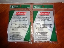 COLEMAN STRING TIE #21 LANTERN MANTLES 2 - 4 PACKS 8 MANTLES TOTAL SEALED