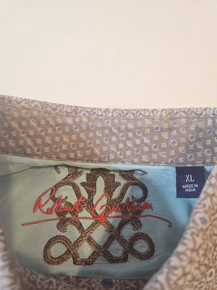 ROBERT GRAHAM Paisley Long Sleeve Geometric Shirt Multi Color Men's Size XL - Image 3 of 4