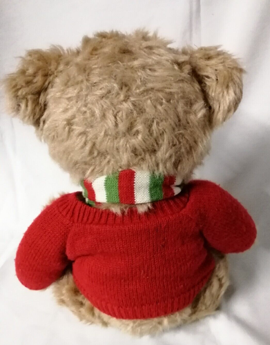 Harrods Weihnachtsbär 2010 Archie Teddybär Stofftier Plüsch rot Pullover - Bild 5 von 7