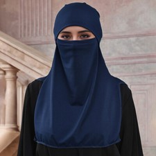 Women Muslim Headwrap Shawl Full Cover Niqab Islamic Prayer Burqa Hijab Turban