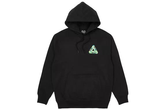 Palace Tri Digi Hood Black Large Tri Ferg