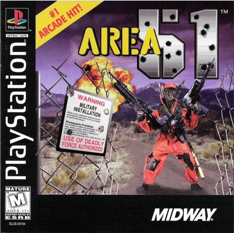 ゲームソフト　0731 11 Area 51 (Sony PlayStation 1, 1996) PS1 Disc Only Tested