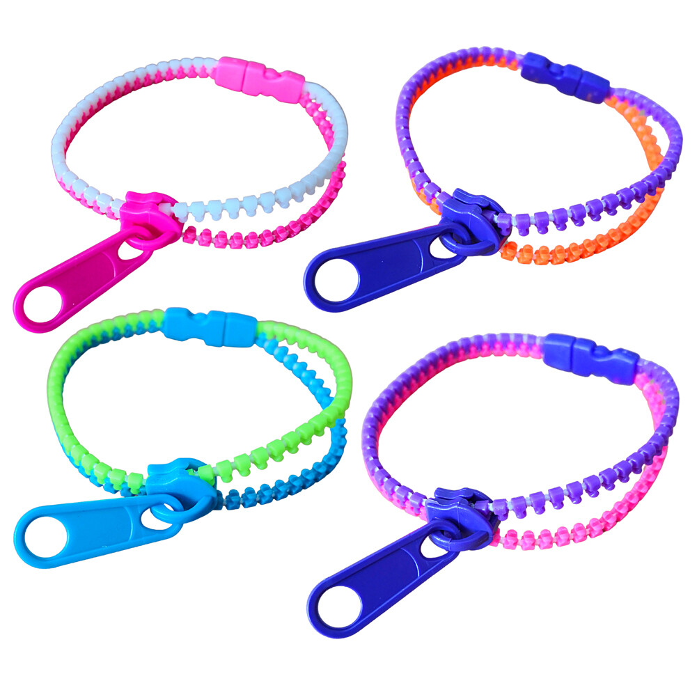 1xSensory Zipper Fidget Bracelet Zip Stim Toys Stress Anxiety Relief