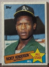 1985 Topps All Star #706 Rickey Henderson   M30