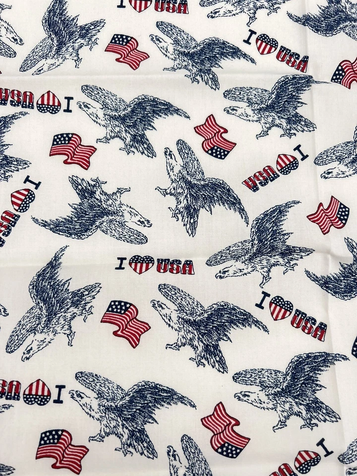 "Juego de 8 servilletas de tela American Flag Eagle I Love USA Patriotic 16"" cuadradas" Foto 3 de 4