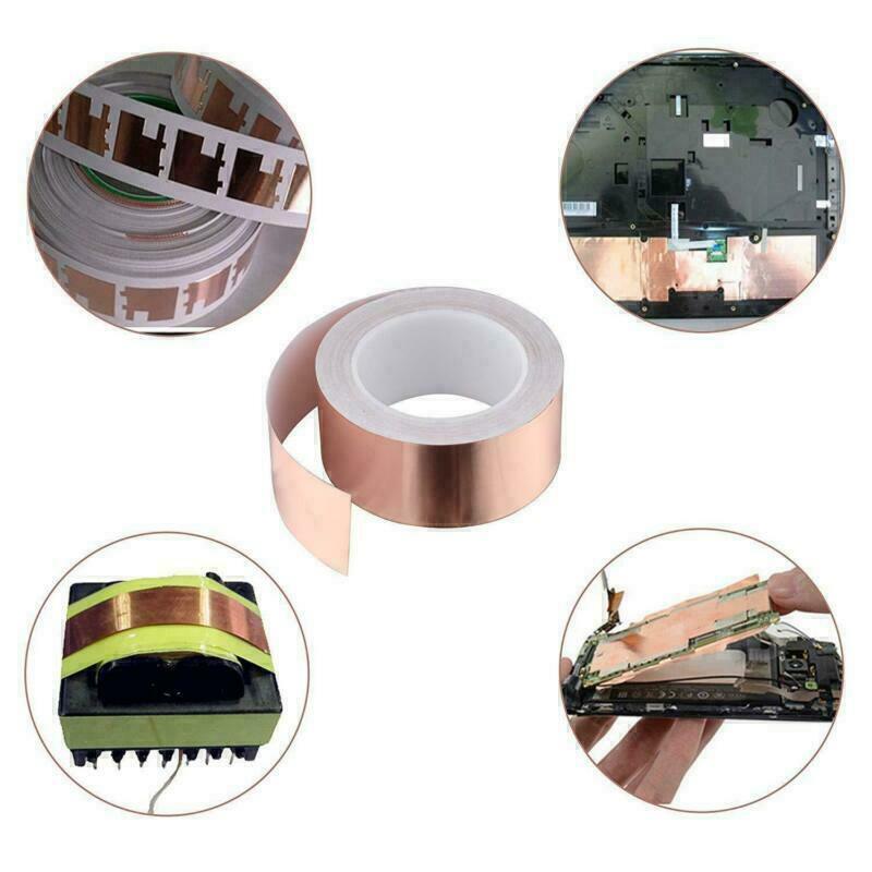 Kupferfolie Selbstklebend - Doppelseitig Leitfähig Für EMV Abschirmung