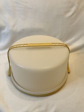 Large Vintage Tupperware Cake Taker Carrier With Handle Clean NIce Condition 