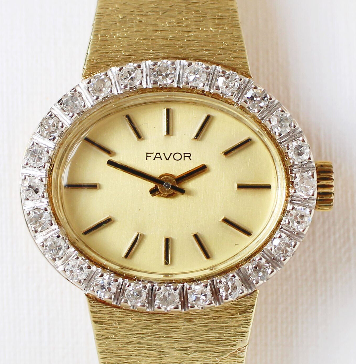 Favor Damen Golduhr 14 Karat 585 Gold 37,81 g Gelbgold 24