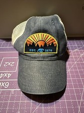 Bear Sunrise Mesh Trucker Hat Vintage