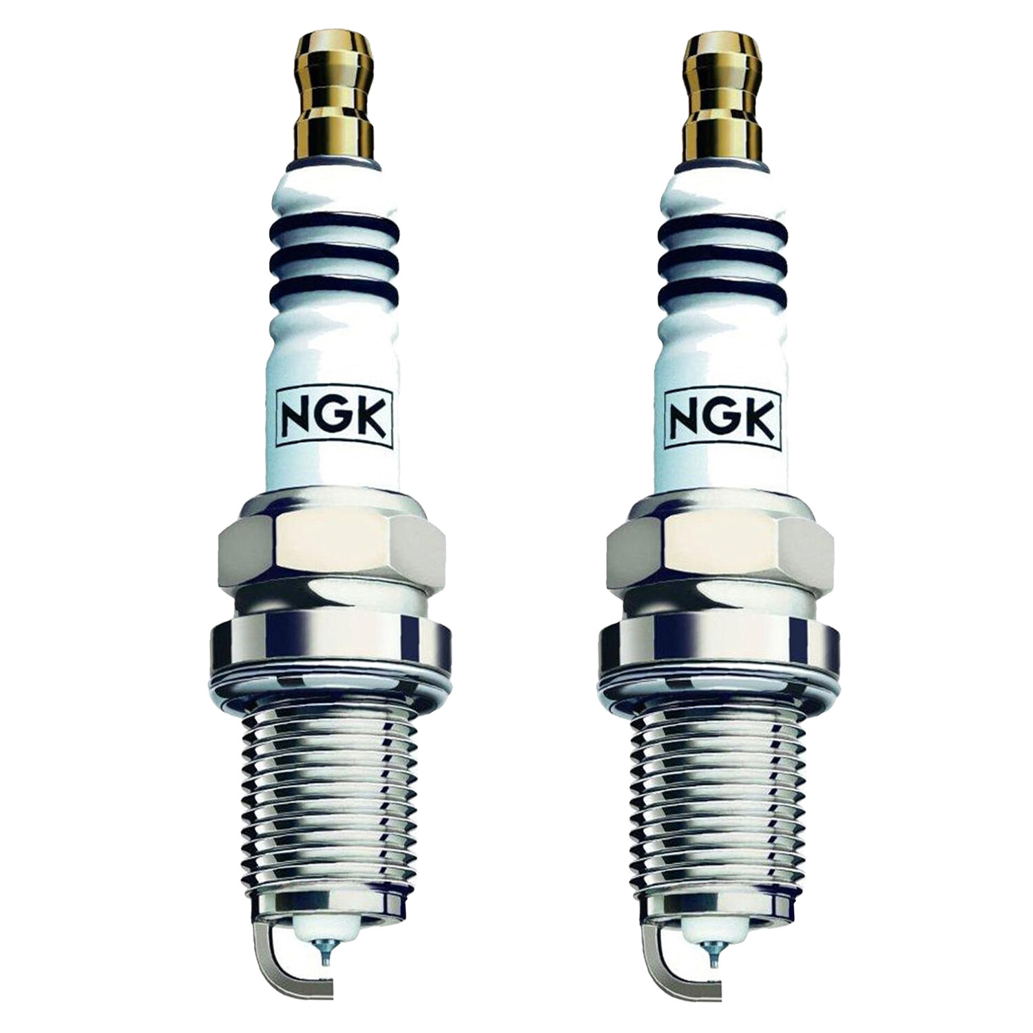 NGK Laser Platinum Spark Plug Set 2 Pieces 4764 For Mazda RX-7 1.3 R2 86-95
