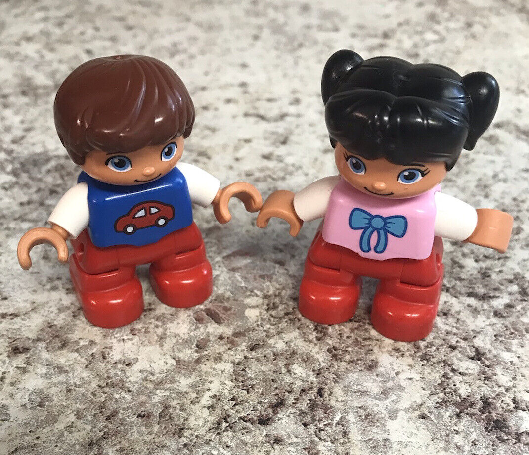 LEGO Duplo 10617 My First Farm - Boy & Girl W/ Red Pant Replacement Figures Only