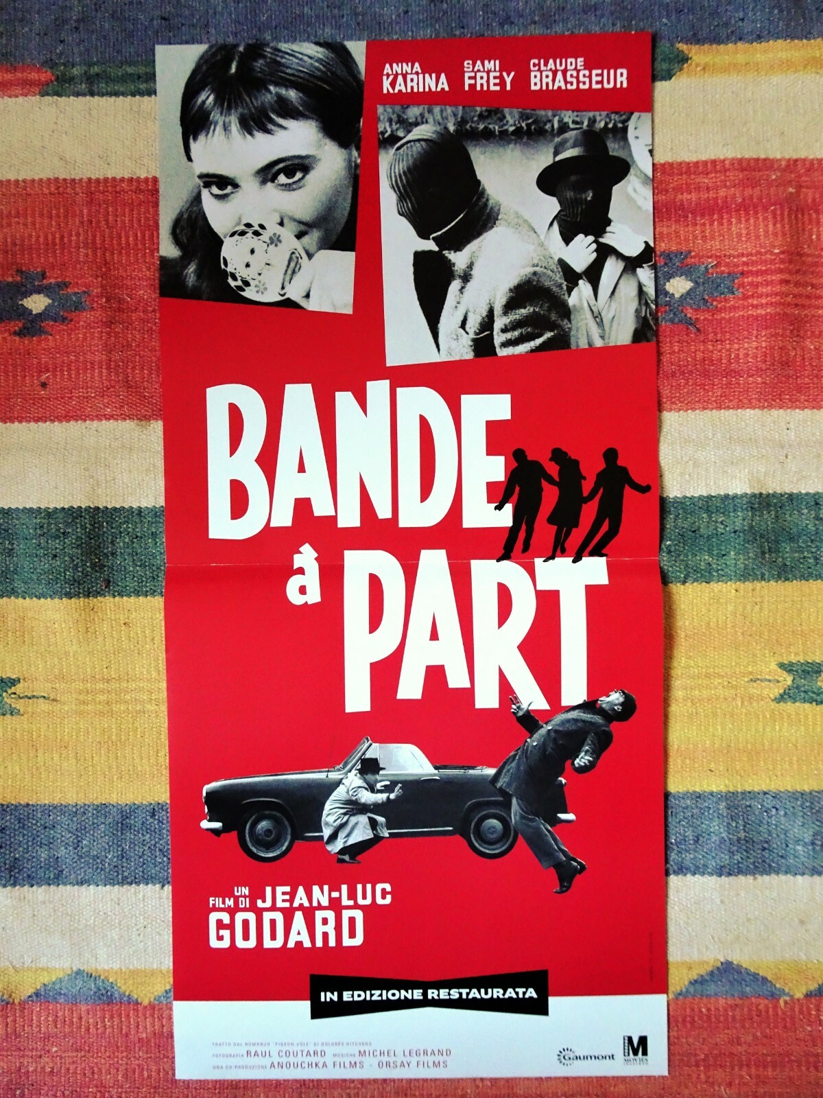 Locandina originale film Bande à part (1964) - Regia di Jean-Luc Godard
