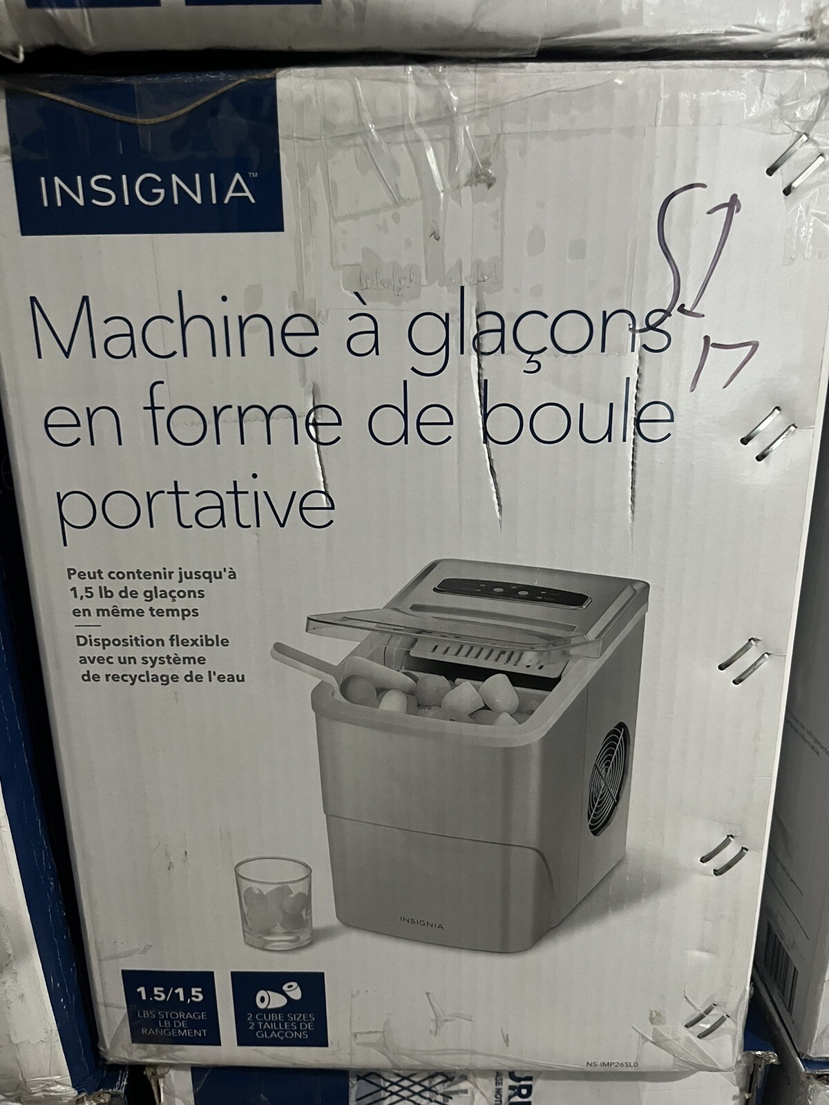 Insignia Portable Ice Maker - Silver-image
