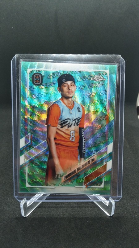 2021-22 Emmanuel Maldonado Topps Chrome OTE Aqua Refractor #104/199 RC