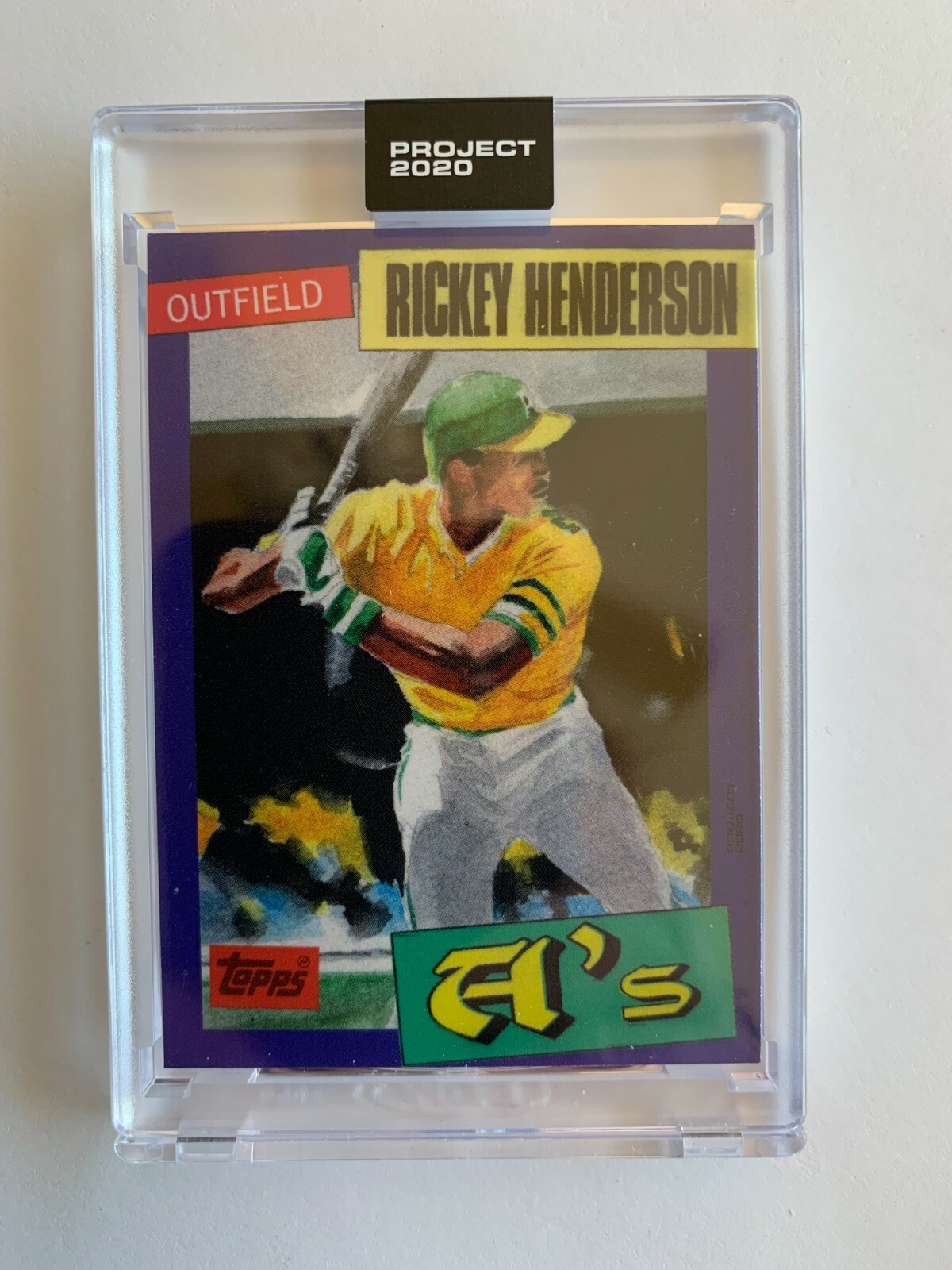 Rickey Henderson 2020 Topps Project 2020 Oakland Athletics by JACOB ROCHESTER