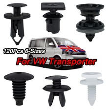 120x CLIPS FOR VW T4 T5 T6 TRANSPORTER DOOR PANEL TRIM ROOF SPLASHGUARD FASTENER