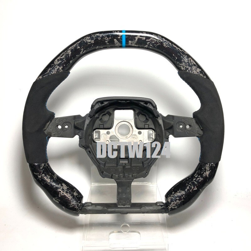 Forged Carbon steering wheel paddle PKG Lamborghini Huracan all model BLUE ring