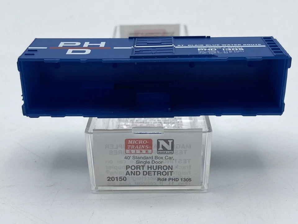 MTL Micro Trains 20150 PHD PORT HURON & DETROIT 40’ Boxcar #1305 Shell Only - Image 3 of 4