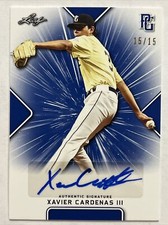 2021 LEAF PERFECT GAME XAVIER CARDENAS III AUTO 15/15