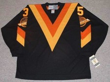Custom Throwback 1984 #35 RICHARD BRODEUR Jersey Black Men's Stitched Any Names