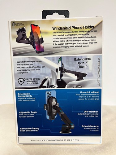 Lifestyle Advanced Extendable Windshield & Dashboard Car Mount - Picture 2 of 5